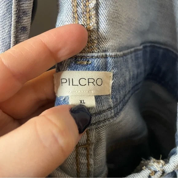 Pilcro Painter Denim Overalls Anthropologie XL - Picture 10 of 11